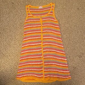 Pink Lily Kids Crochet Striped Camisole